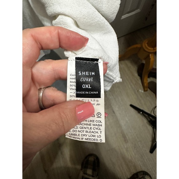 Women's Long Shein Button Down Duster Cardigan Size 0XL - Picture 4 of 6